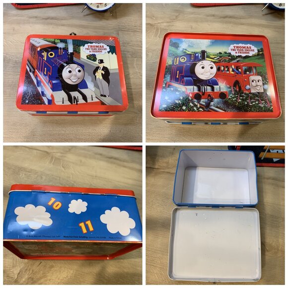 Vintage Thomas the Tank Engine Backpack, Lunchbox, & Clock Collection 3 Item Lot - Picture 2 of 5